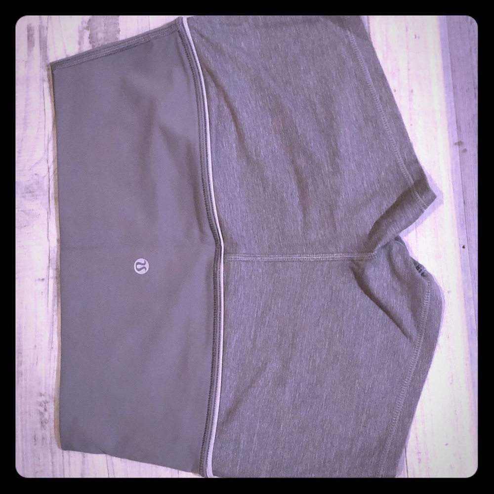 Silver/gray lulu boogie shorts